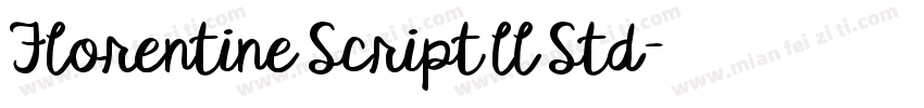 Florentine Script ll Std字体转换